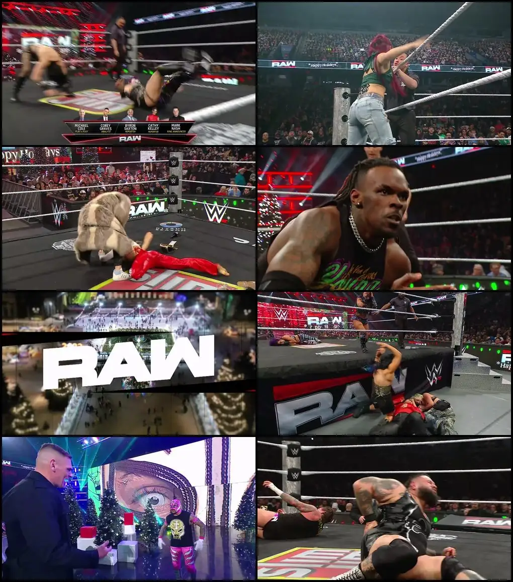 Download WWE Monday Night Raw (22nd December 2025) Hindi English Full WWE Show 480p 720p 1080p WEB DL screenshot 1