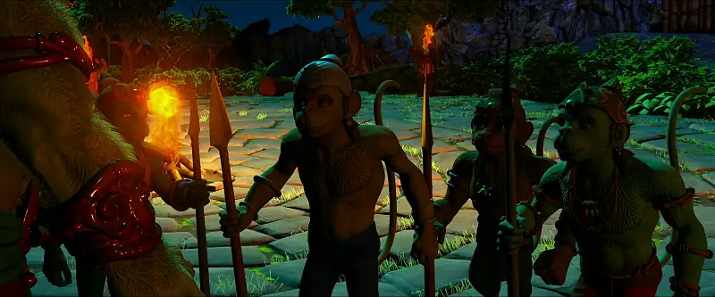 Download Hanuman Vs MahiravanaWEB DL Dual Audio {Hindi English} 480p [300MB] | 720p [950MB] | 1080p [2GB] screenshot 3