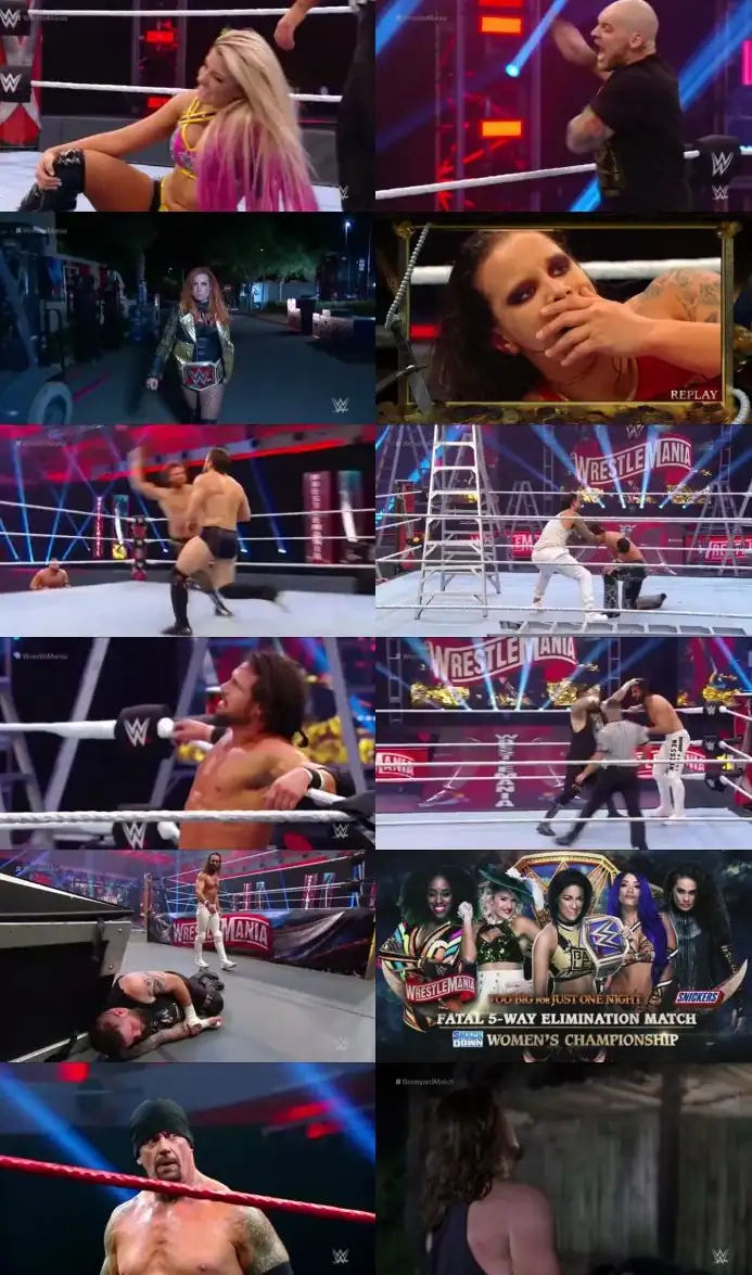 download wwe wrestlemania 36 ppv full show (4/5 april 2020) 480p & 720p hd WWE Wrestlemania 36 March 2020 scenes